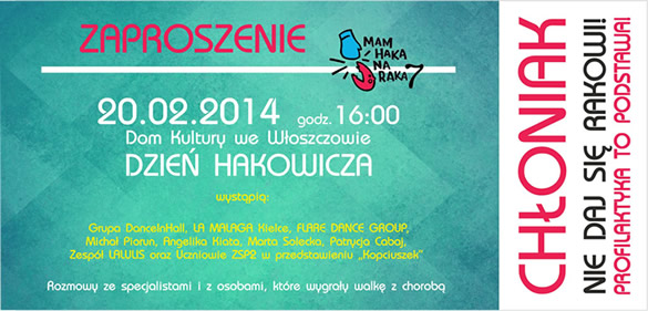 Fundacja patronem kolejnej edycji ogólnopolskiej akcji „Mam haka na raka”