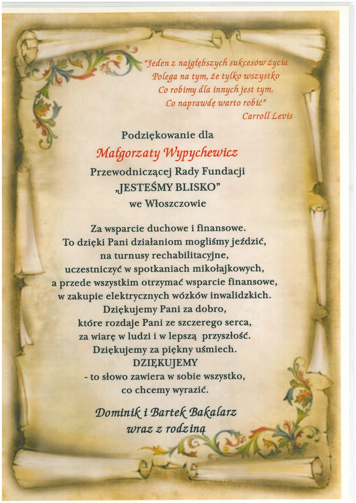 Od Dominika i Bartka Bakalarz wraz z rodziną